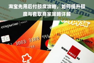 淘宝先用后付额度攻略，如何提升额度与套取商家策略详解
