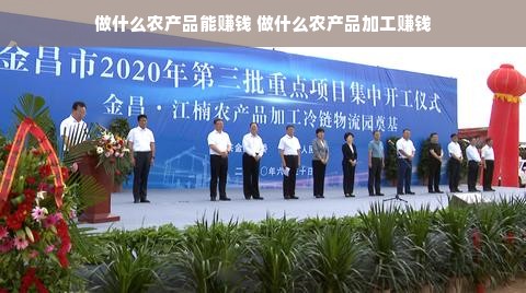 做什么农产品能赚钱 做什么农产品加工赚钱