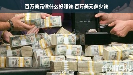百万美元做什么好赚钱 百万美元多少钱