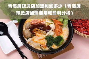 青海麻辣烫店加盟利润多少（青海麻辣烫店加盟费用和盈利分析）
