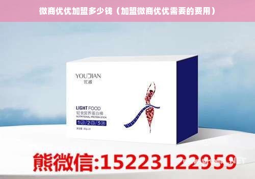 微商优优加盟多少钱（加盟微商优优需要的费用）