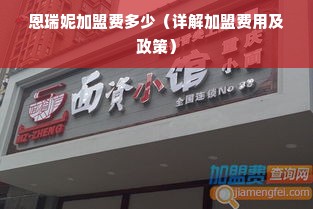 恩瑞妮加盟费多少（详解加盟费用及政策）