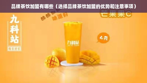 品牌茶饮加盟有哪些（选择品牌茶饮加盟的优势和注意事项）