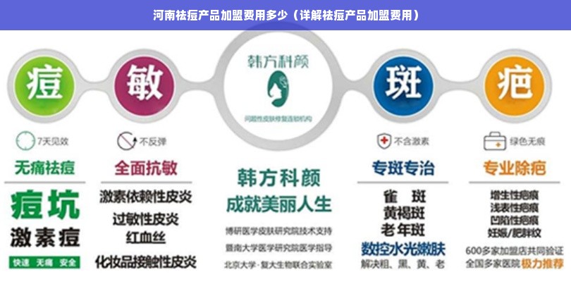 河南祛痘产品加盟费用多少（详解祛痘产品加盟费用）