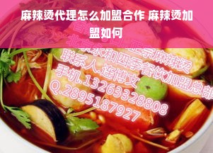 麻辣烫代理怎么加盟合作 麻辣烫加盟如何