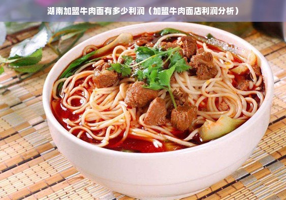 湖南加盟牛肉面有多少利润（加盟牛肉面店利润分析）
