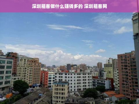 深圳租客做什么赚钱多的 深圳租客网