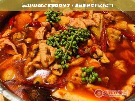 沅江肥肠鸡火锅加盟费多少（详解加盟费用及规定）