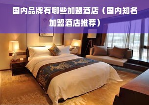 国内品牌有哪些加盟酒店（国内知名加盟酒店推荐）