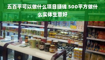 五百平可以做什么项目赚钱 500平方做什么实体生意好