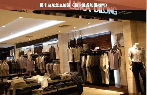 路卡迪龙怎么加盟（路卡迪龙加盟指南）