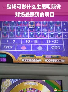 赌场可做什么生意呢赚钱 赌场最赚钱的项目