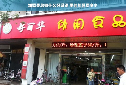 加盟吴总做什么好赚钱 吴佳加盟费多少