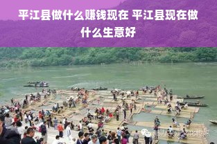 平江县做什么赚钱现在 平江县现在做什么生意好