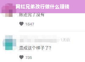 网红兄弟改行做什么赚钱
