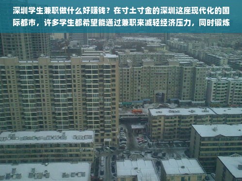 深圳学生兼职多样选择，家教、打工、网络兼职与代理