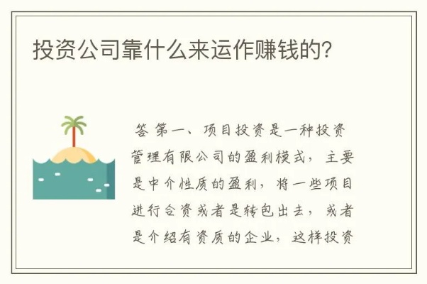 投资公司做什么业务赚钱 投资公司做啥的