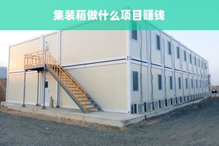集装箱做什么项目赚钱
