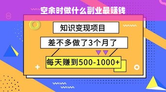 空余时做什么副业最赚钱