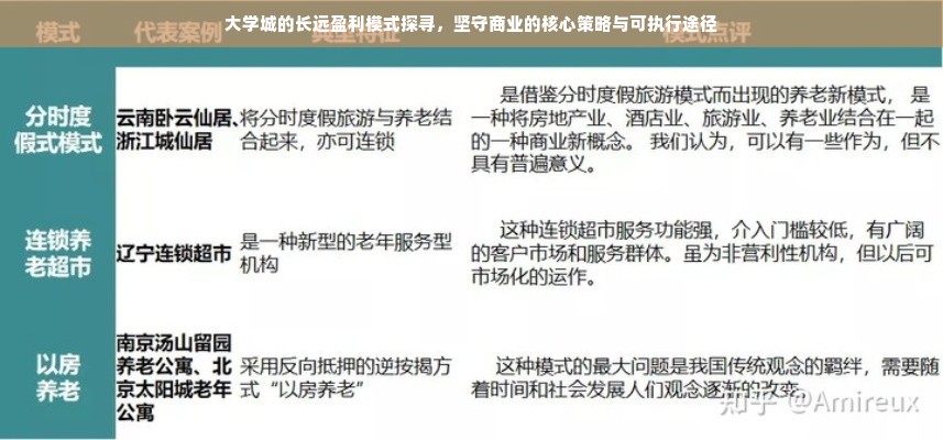 大学城的长远盈利模式探寻，坚守商业的核心策略与可执行途径