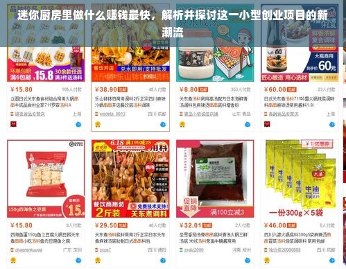 迷你厨房里做什么赚钱最快，解析并探讨这一小型创业项目的新潮流