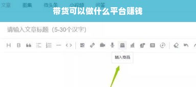 带货可以做什么平台赚钱