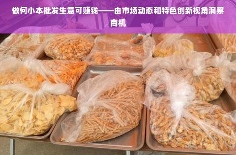 做何小本批发生意可赚钱——由市场动态和特色创新视角洞察商机