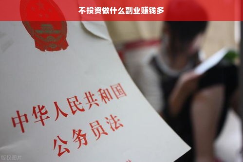 不投资做什么副业赚钱多