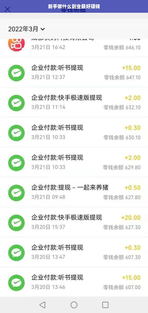 新手做什么副业最好赚钱