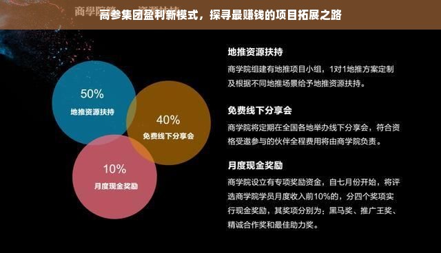 高参集团盈利新模式，探寻最赚钱的项目拓展之路