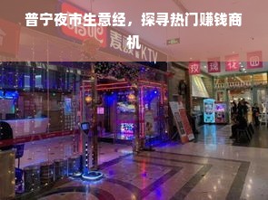 普宁夜市生意经，探寻热门赚钱商机