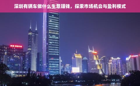 深圳有辆车做什么生意赚钱，探索市场机会与盈利模式