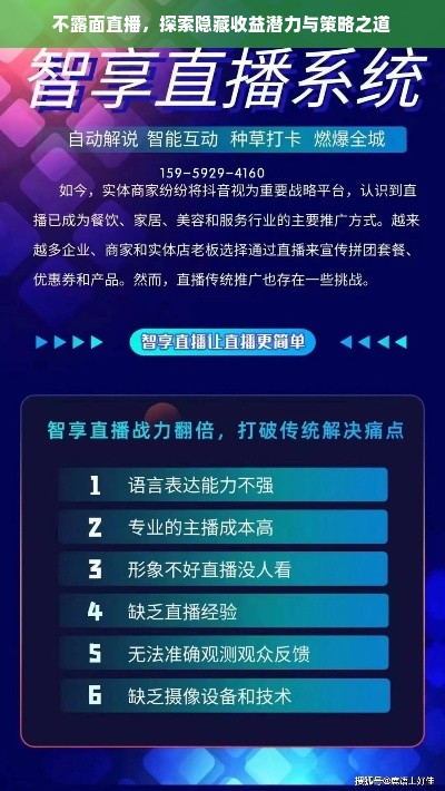 不露面直播，探索隐藏收益潜力与策略之道