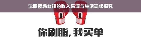 沈阳夜场女孩的收入来源与生活现状探究
