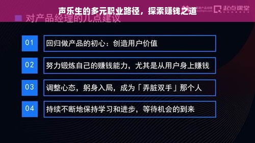 声乐生的多元职业路径，探索赚钱之道
