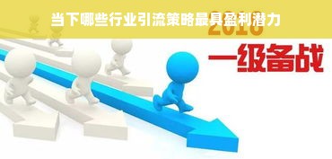 当下哪些行业引流策略最具盈利潜力