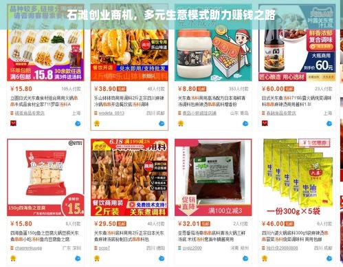 石滩创业商机，多元生意模式助力赚钱之路