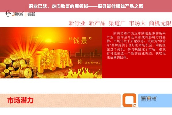 德业已跃，走向致富的新领域——探寻最佳赚钱产品之路