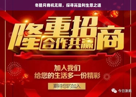 冬腊月商机无限，探寻高盈利生意之道