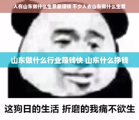 人在山东做什么生意最赚钱 不少人去山东做什么生意