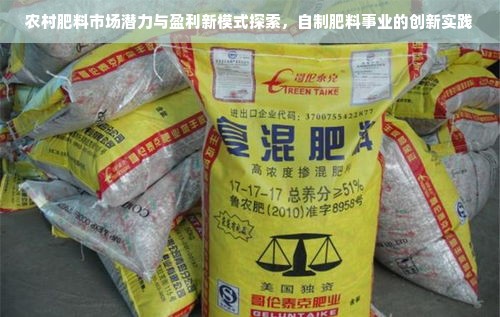 农村肥料市场潜力与盈利新模式探索，自制肥料事业的创新实践