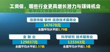 工资低，哪些行业更具增长潜力与赚钱机会