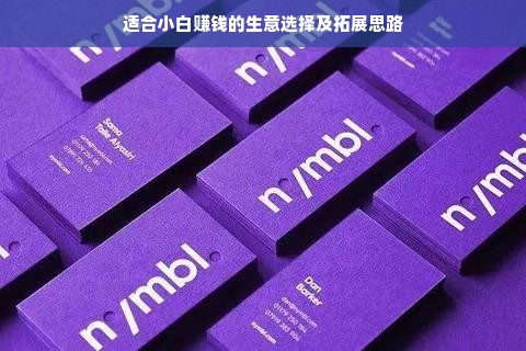 适合小白赚钱的生意选择及拓展思路
