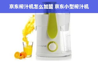 京东榨汁机怎么加盟 京东小型榨汁机