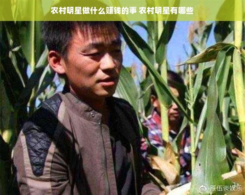农村明星做什么赚钱的事 农村明星有哪些