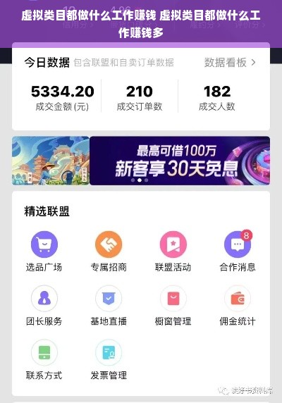 虚拟类目都做什么工作赚钱 虚拟类目都做什么工作赚钱多