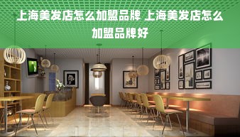 上海美发店怎么加盟品牌 上海美发店怎么加盟品牌好