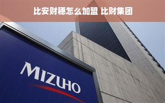 比安财穗怎么加盟 比财集团