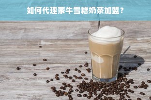 如何代理蒙牛雪糕奶茶加盟？