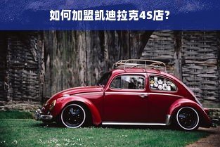 如何加盟凯迪拉克4S店？